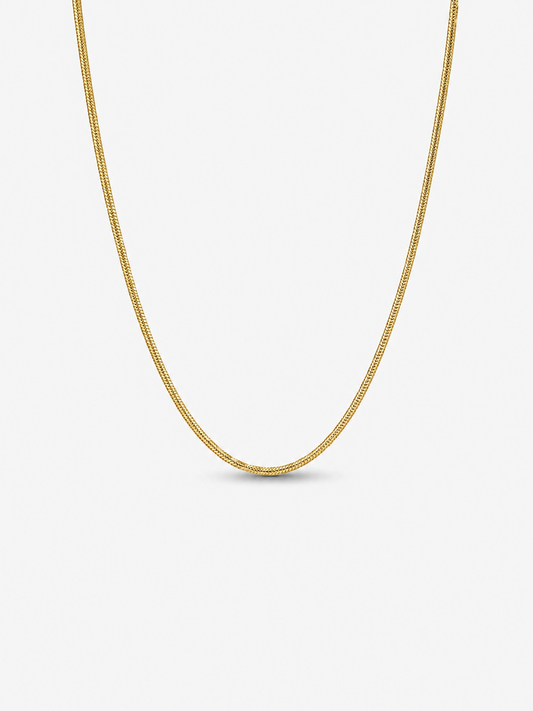 Cadena Snake Dorada