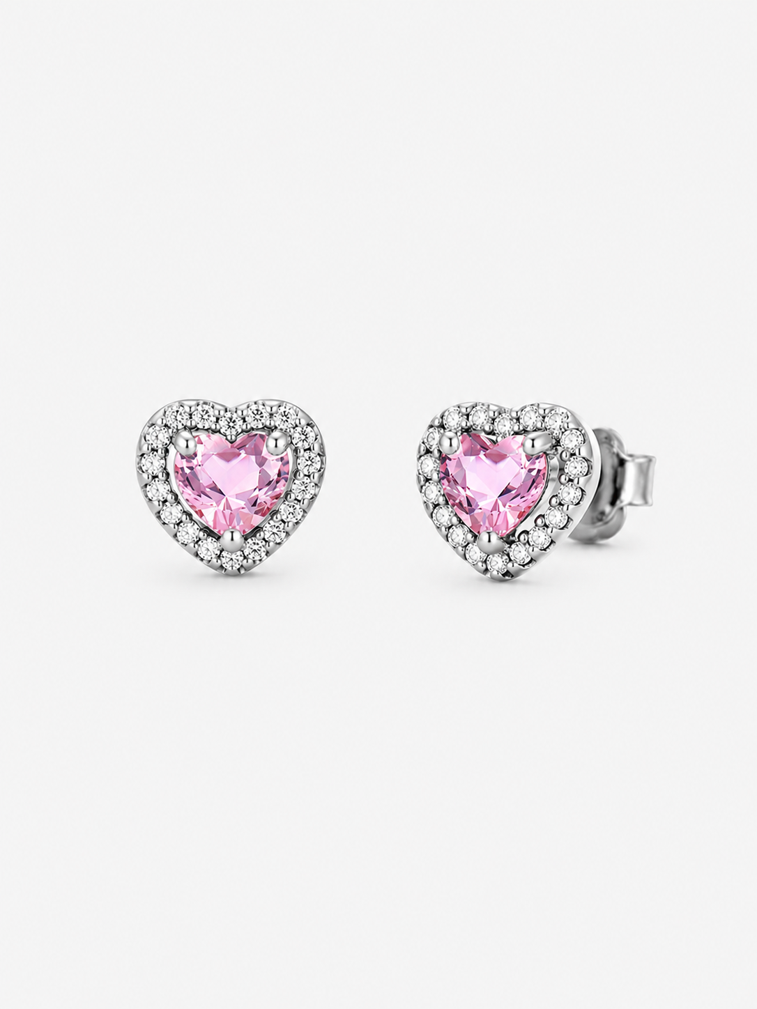 Pendientes Corazón Rosé