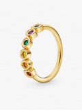 Anillo Gemas del Infinito Dorado