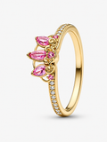 Anillo Corona de Flores Doradas