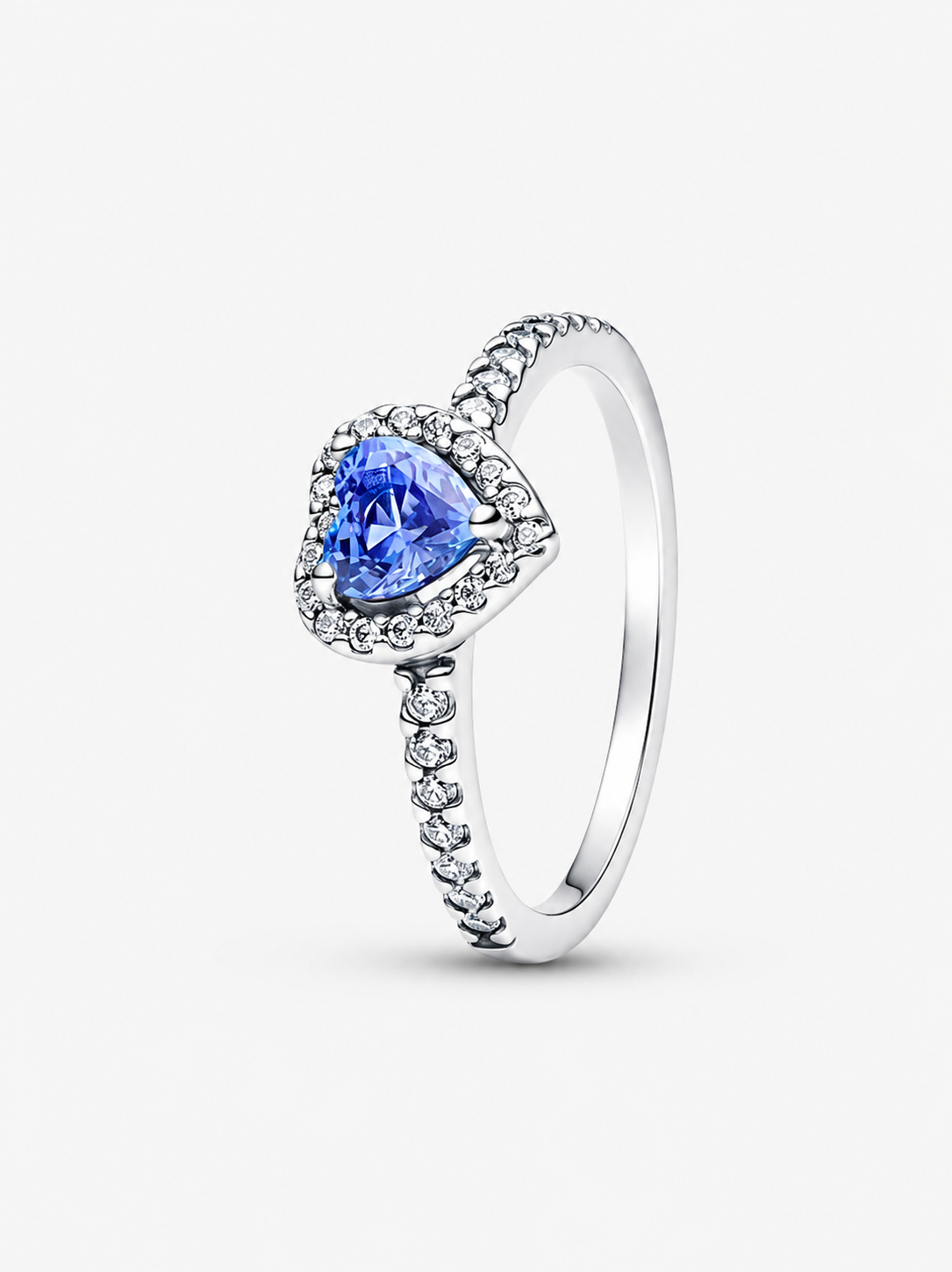 Anillo Corazón Zafiro Celestial