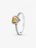 Anillo Corazón Amarillo