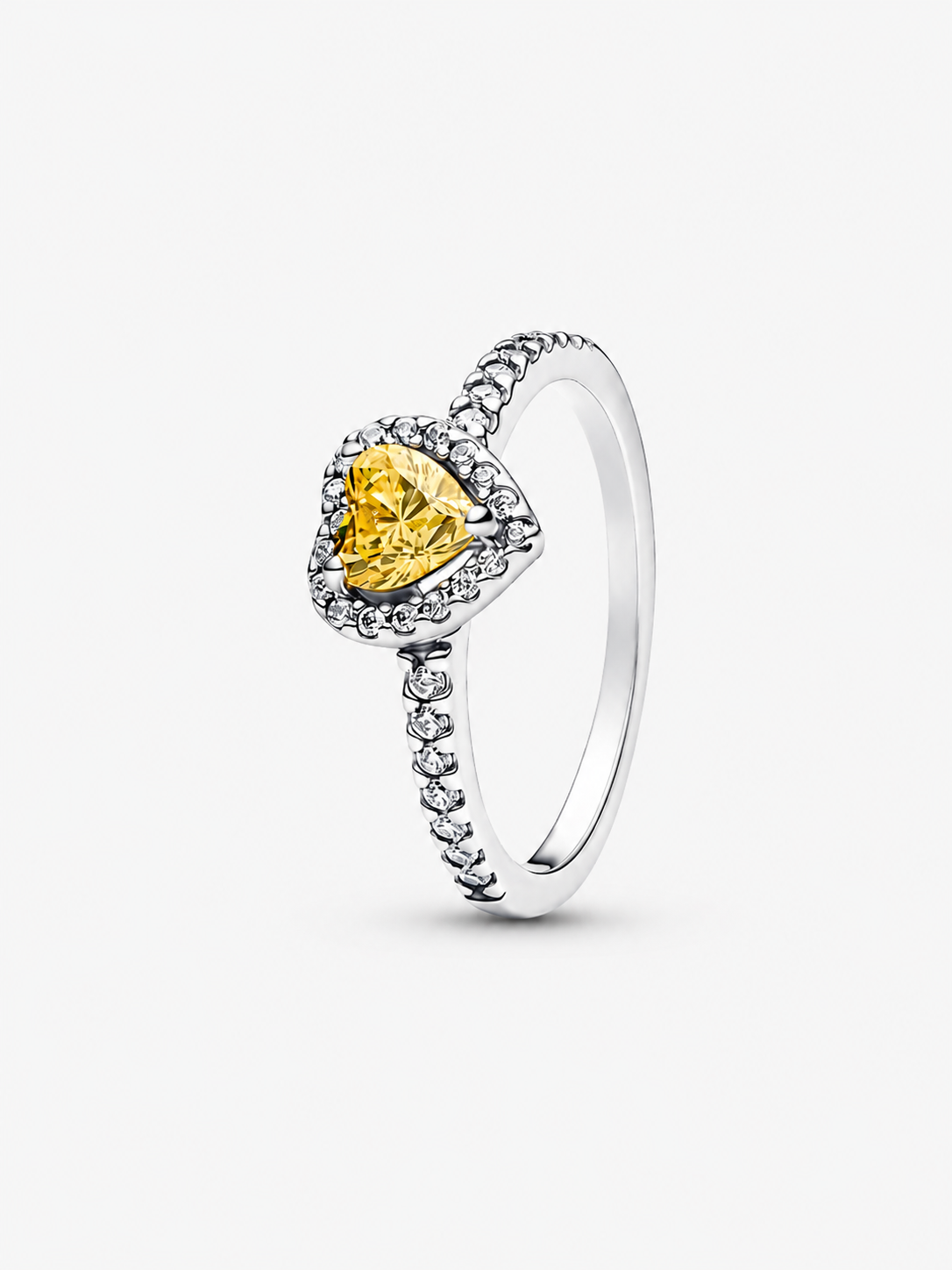 Anillo Corazón Amarillo