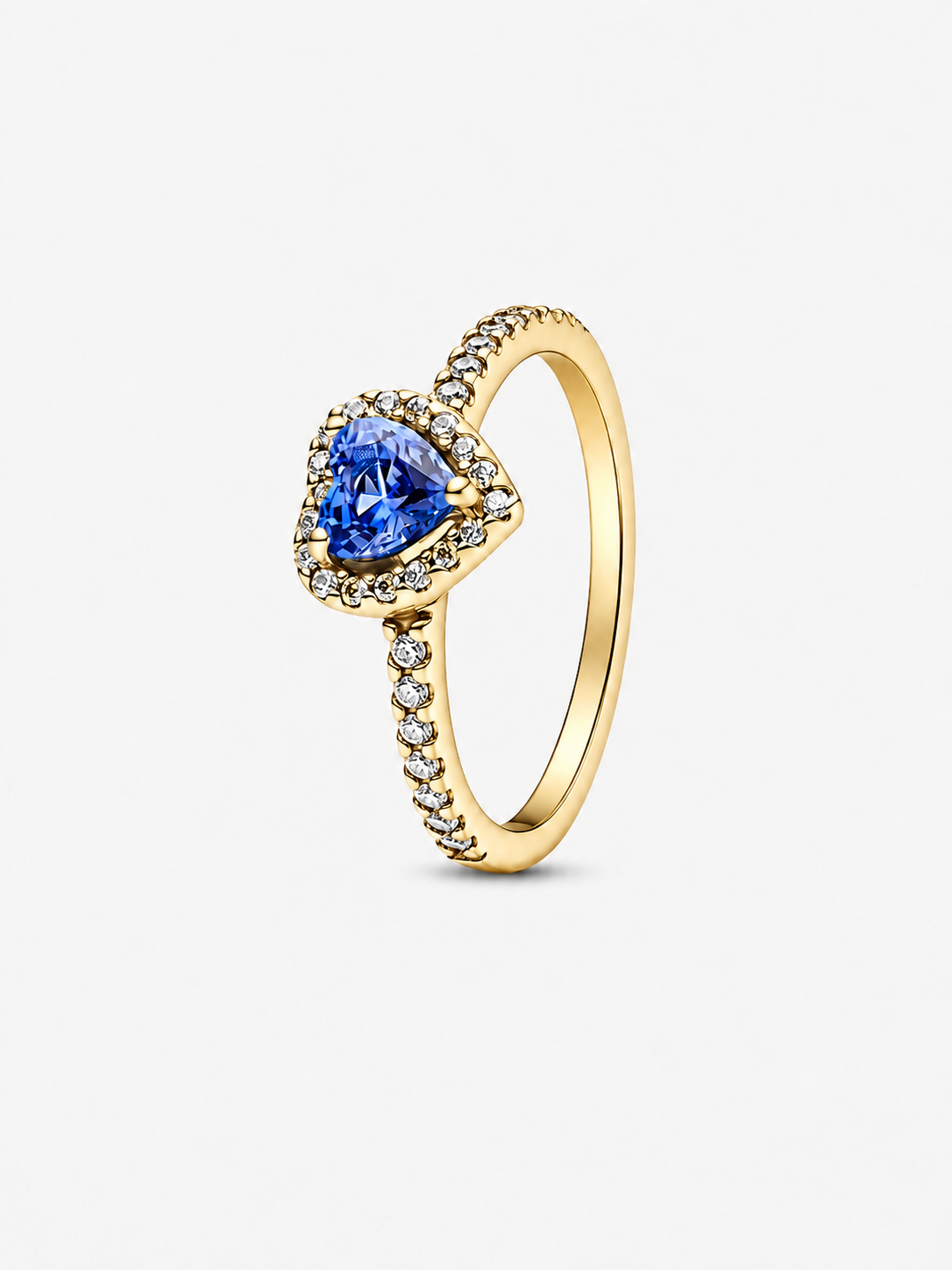 Anillo Corazón Zafiro Celestial