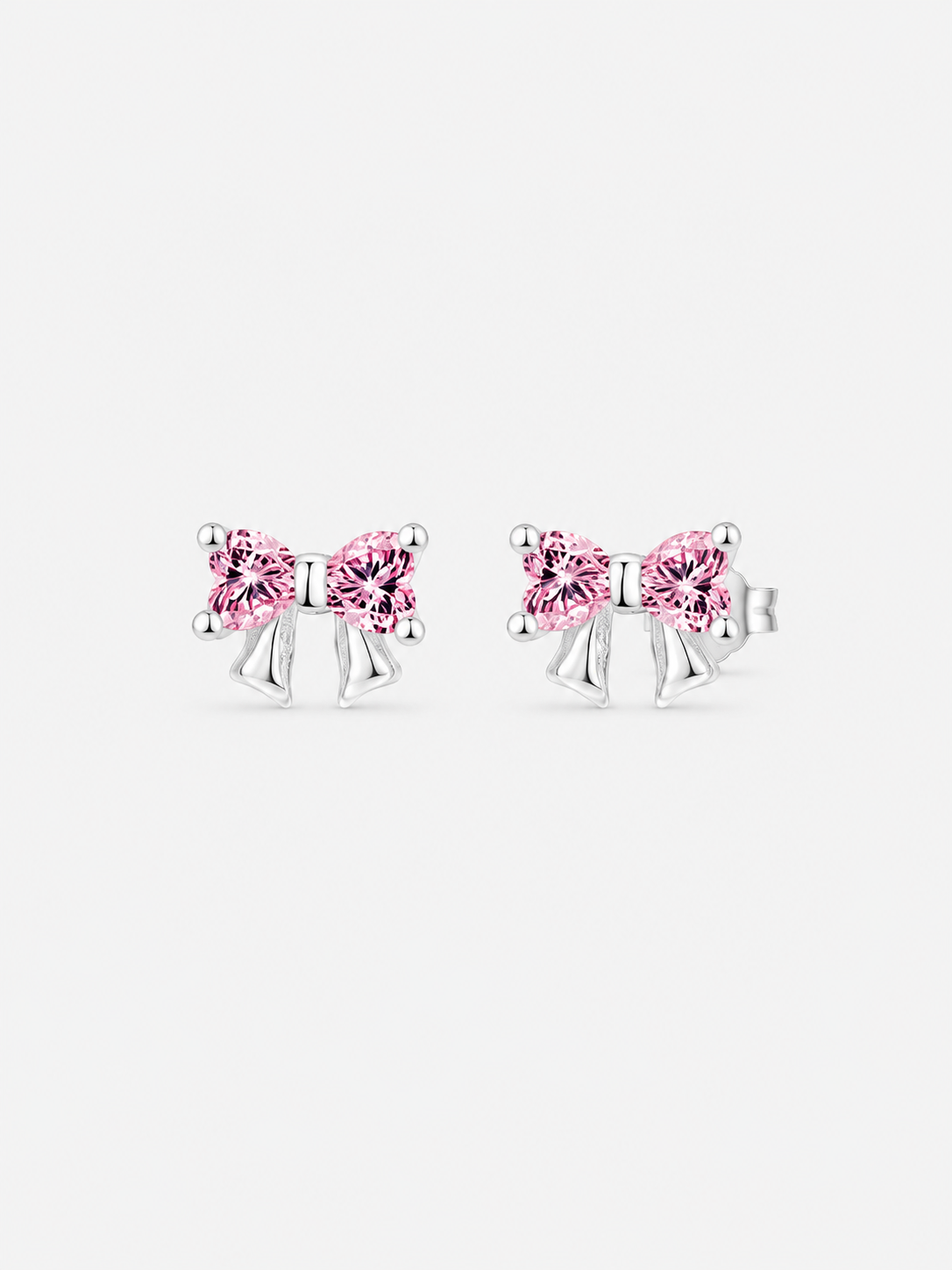 Pendientes Lazo Rosé