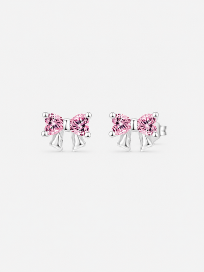 Pendientes Lazo Rosé