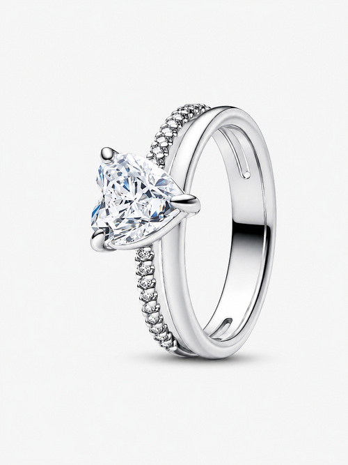 Anillo Corazón Radiante