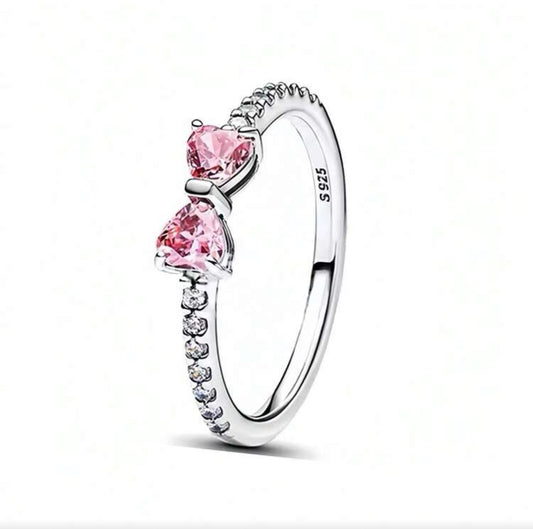 Anillo lazo rosa
