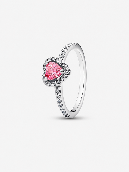 Anillo Corazón Rosa Encantado