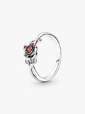 Anillo Rosa Encantada Plata