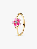 Anillo Flor Tropical Rosa