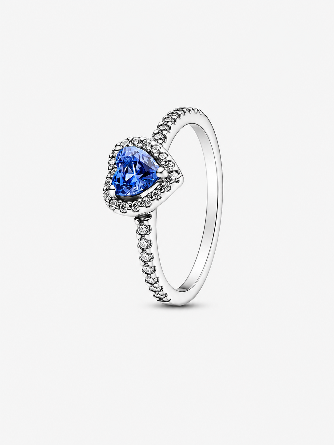 Anillo Corazón Zafiro Celestial