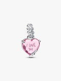 Charm Corazón Amor Eterno Rosa